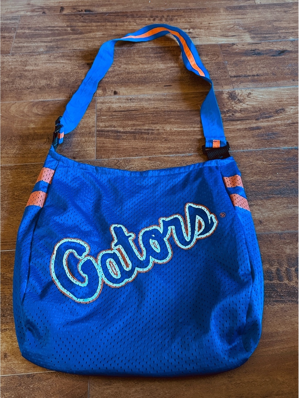 Gators Blue and Orange Mesh Crossbody Bag